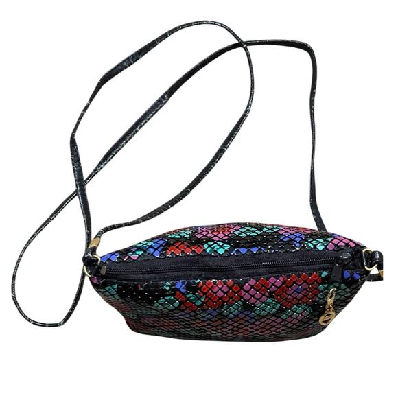 Vintage Unbranded Multi Color Floral Beaded Crossbody Bag and Change Purse - Picture 6 of 15